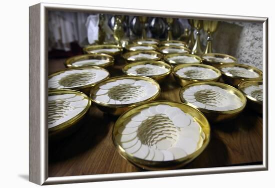 Roman Catholic unleavened wafers for the Holy Communion, Sanctuary-Shrine of Jean-Marie Vianney-Godong-Framed Photographic Print