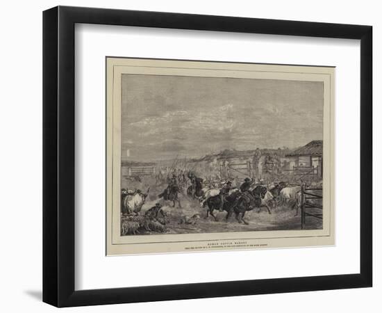 Roman Cattle Market-Charles H. Poingdestre-Framed Giclee Print