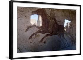 Roman Chariot Fresco, Ancient Ostia (Ostia Antica), Rome, Lazio, Italy, Europe-Oliviero Olivieri-Framed Photographic Print