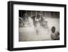 Roman Chariot in a Fight of Gladiators, Bloody Circus-outsiderzone-Framed Photographic Print