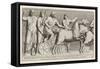 Roman Charioteer Receives His Instructions Before the Race-Pietro Santi Bartoli-Framed Stretched Canvas