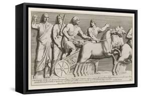 Roman Charioteer Receives His Instructions Before the Race-Pietro Santi Bartoli-Framed Stretched Canvas