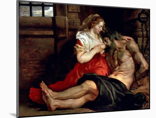 Roman Charity, C1612-Peter Paul Rubens-Mounted Giclee Print