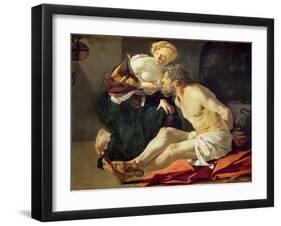 Roman Charity: Cimon and Pero-Theodore van, called Dirk Baburen-Framed Giclee Print