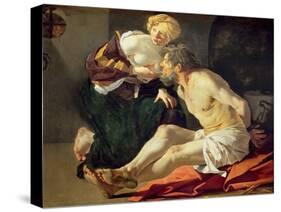 Roman Charity: Cimon and Pero-Theodore van, called Dirk Baburen-Stretched Canvas