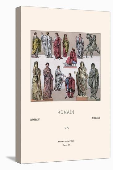 Roman Civil Costumes-Racinet-Stretched Canvas