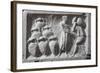 Roman Civilization, Bas-Relief Depicting Roman Cellar with Amphorae Wine Ware-null-Framed Giclee Print