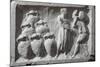 Roman Civilization, Bas-Relief Depicting Roman Cellar with Amphorae Wine Ware-null-Mounted Giclee Print