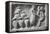 Roman Civilization, Bas-Relief Depicting Roman Cellar with Amphorae Wine Ware-null-Framed Stretched Canvas