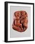 Roman Civilization, Fragments of Mirror Frame in Amber with Relief Portraying Love and Psyche-null-Framed Giclee Print