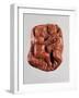 Roman Civilization, Fragments of Mirror Frame in Amber with Relief Portraying Love and Psyche-null-Framed Giclee Print