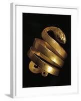 Roman Civilization, Goldsmith Art, Gold Bracelet the Form of Snake-null-Framed Giclee Print