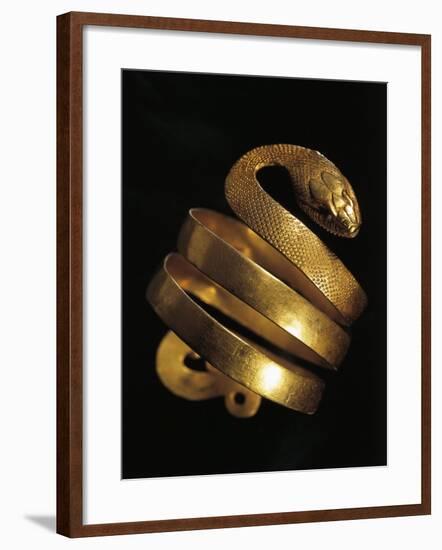 Roman Civilization, Goldsmith Art, Gold Bracelet the Form of Snake-null-Framed Giclee Print