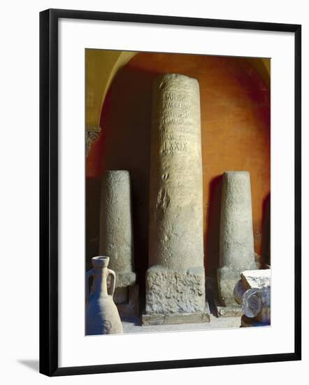 Roman Civilization, Milestones from Via Emilia-null-Framed Giclee Print