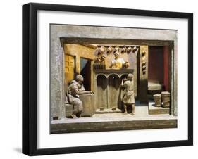 Roman Civilization, Model Reconstruction of Roman Wine Shop-null-Framed Giclee Print