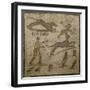 Roman Civilization, Mosaic Depicting Hunting Scene-null-Framed Giclee Print