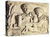 Roman Civilization, Plaster Cast of Trajan's Column, Roman Carpenters at Work-null-Stretched Canvas