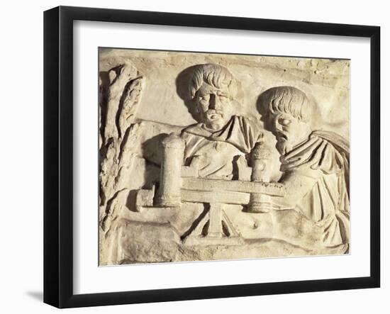 Roman Civilization, Plaster Cast of Trajan's Column, Roman Carpenters at Work-null-Framed Giclee Print