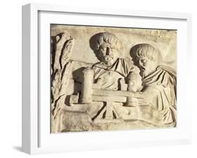 Roman Civilization, Plaster Cast of Trajan's Column, Roman Carpenters at Work-null-Framed Giclee Print