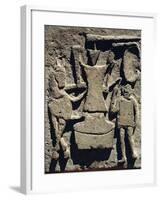 Roman Civilization, Relief Depicting Operation of Mill, from Ostia Antica, Italy-null-Framed Giclee Print