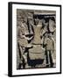 Roman Civilization, Relief Depicting Operation of Mill, from Ostia Antica, Italy-null-Framed Giclee Print