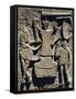 Roman Civilization, Relief Depicting Operation of Mill, from Ostia Antica, Italy-null-Framed Stretched Canvas