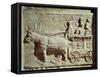 Roman Civilization, Relief Depicting Travel Scene, from Vaison-La-Romaine, France-null-Framed Stretched Canvas