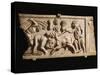 Roman Civilization Relief Depicting Work in Fields-null-Stretched Canvas