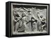 Roman Civilization, Relief of Theatre Scene from Comedy 'Andria'-Publius Terentius Afer-Framed Stretched Canvas