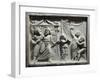 Roman Civilization, Relief of Theatre Scene from Comedy 'Andria'-Publius Terentius Afer-Framed Giclee Print