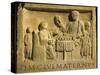 Roman Civilization, Relief Portraying Feast, from Cologne, Germany-null-Stretched Canvas