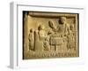 Roman Civilization, Relief Portraying Feast, from Cologne, Germany-null-Framed Giclee Print