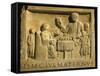 Roman Civilization, Relief Portraying Feast, from Cologne, Germany-null-Framed Stretched Canvas