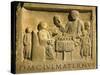 Roman Civilization, Relief Portraying Feast, from Cologne, Germany-null-Stretched Canvas