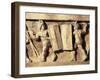 Roman Civilization, Relief Portraying Gladiator Fight, from Preturo, L'Aquila Province, Detail-null-Framed Giclee Print