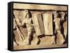 Roman Civilization, Relief Portraying Gladiator Fight, from Preturo, L'Aquila Province, Detail-null-Framed Stretched Canvas