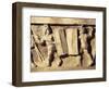 Roman Civilization, Relief Portraying Gladiator Fight, from Preturo, L'Aquila Province, Detail-null-Framed Giclee Print