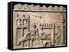 Roman Civilization, Relief Portraying Gladiators and Lions Fighting in Circus-null-Framed Stretched Canvas