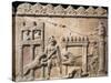 Roman Civilization, Relief Portraying Gladiators and Lions Fighting in Circus-null-Stretched Canvas