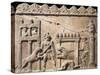 Roman Civilization, Relief Portraying Gladiators and Lions Fighting in Circus-null-Stretched Canvas