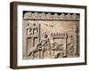 Roman Civilization, Relief Portraying Gladiators and Lions Fighting in Circus-null-Framed Giclee Print