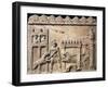 Roman Civilization, Relief Portraying Gladiators and Lions Fighting in Circus-null-Framed Giclee Print