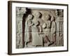 Roman Civilization, Relief Portraying Lady Having Her Hair Styled, from Neumagen-Dhron, Germany-null-Framed Giclee Print