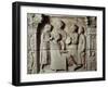 Roman Civilization, Relief Portraying Lady Having Her Hair Styled, from Neumagen-Dhron, Germany-null-Framed Giclee Print