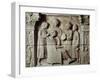 Roman Civilization, Relief Portraying Lady Having Her Hair Styled, from Neumagen-Dhron, Germany-null-Framed Giclee Print