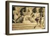 Roman Civilization, Relief Scene Showing Drawing Up of Contract or Will-null-Framed Giclee Print