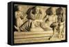 Roman Civilization, Relief Scene Showing Drawing Up of Contract or Will-null-Framed Stretched Canvas