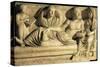 Roman Civilization, Relief Scene Showing Drawing Up of Contract or Will-null-Stretched Canvas
