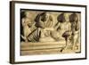 Roman Civilization, Relief Scene Showing Drawing Up of Contract or Will-null-Framed Giclee Print