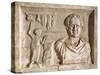 Roman Civilization, Sign for Tiberius Julius Vitale'S, Relief from Villa Albani, Rome-null-Stretched Canvas